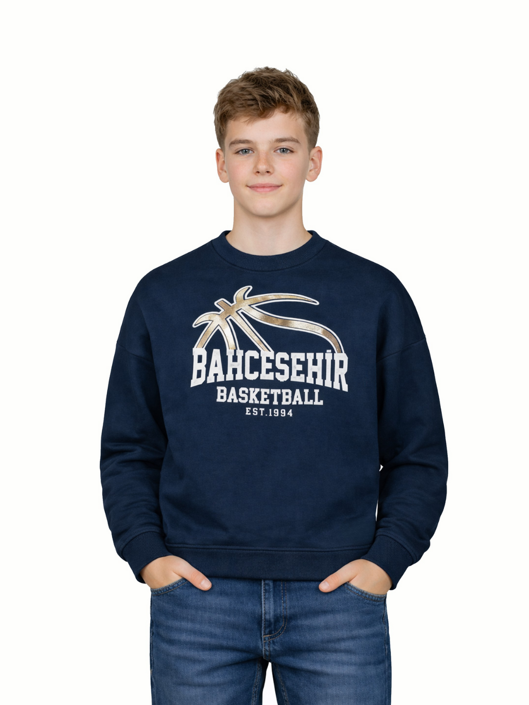 Bahçeşehir Basketball Logolu Sweatshirt