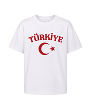 Türkiye Ay Yıldız Baskılı Beyaz Tişört
