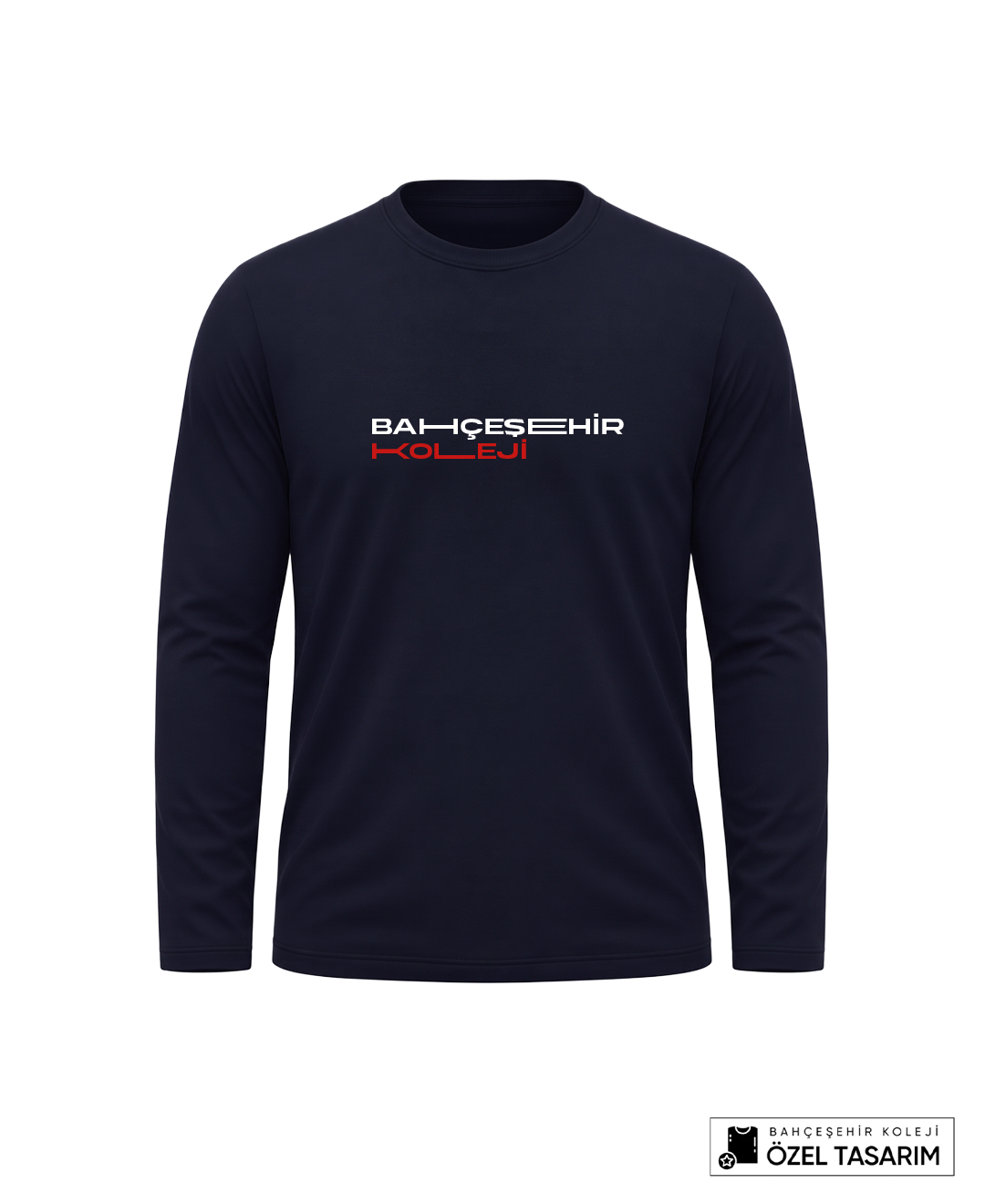 Bahçeşehir Modern Yazı Baskılı Lacoste Kumaş Sweatshirt (Mevsimlik)