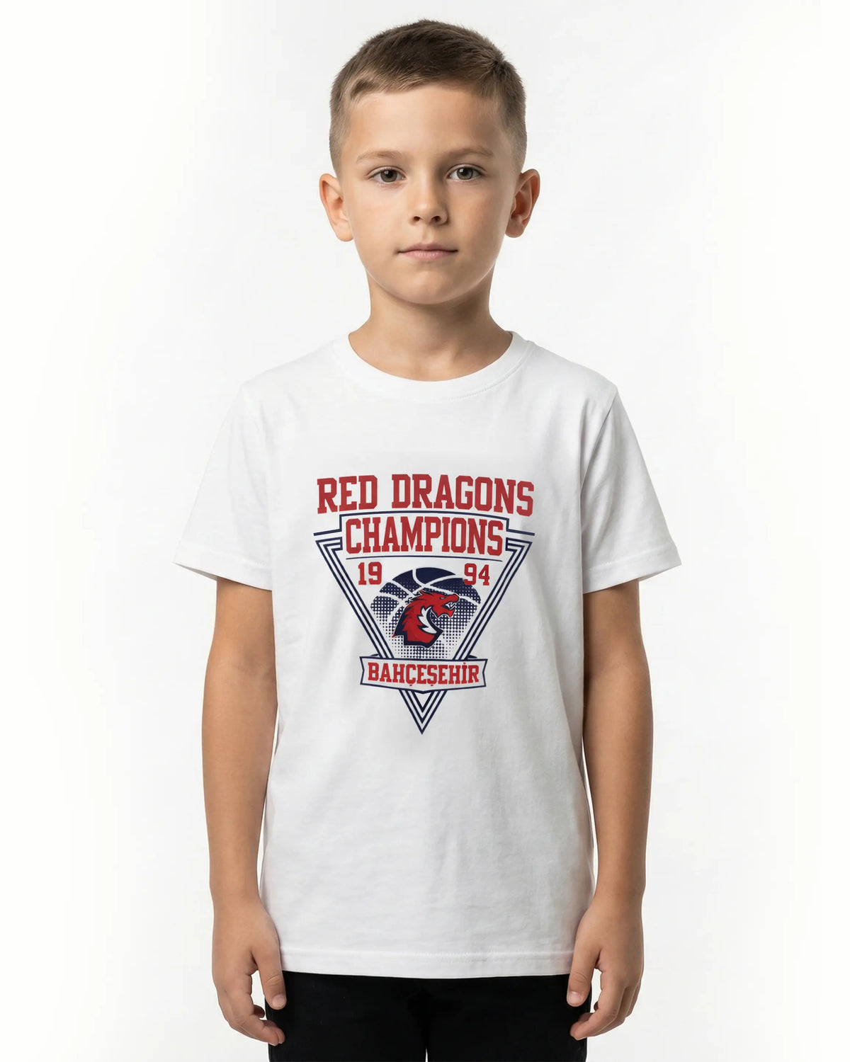 Bahçeşehir Red Dragons Beyaz T-Shirt bigkeepcollection