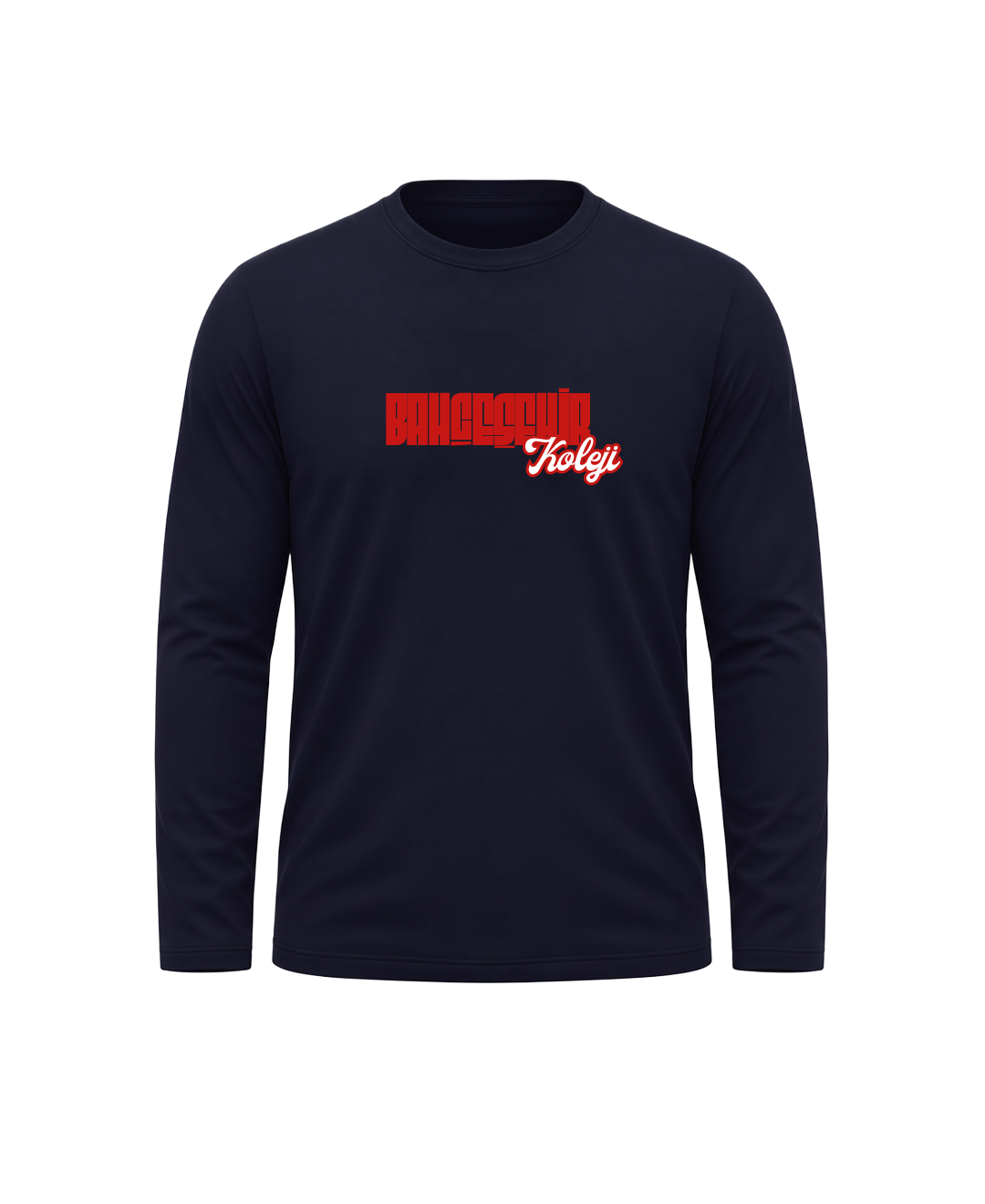 Bahçeşehir Koleji Yazı Baskılı Lacoste Kumaş Sweatshirt (Mevsimlik)