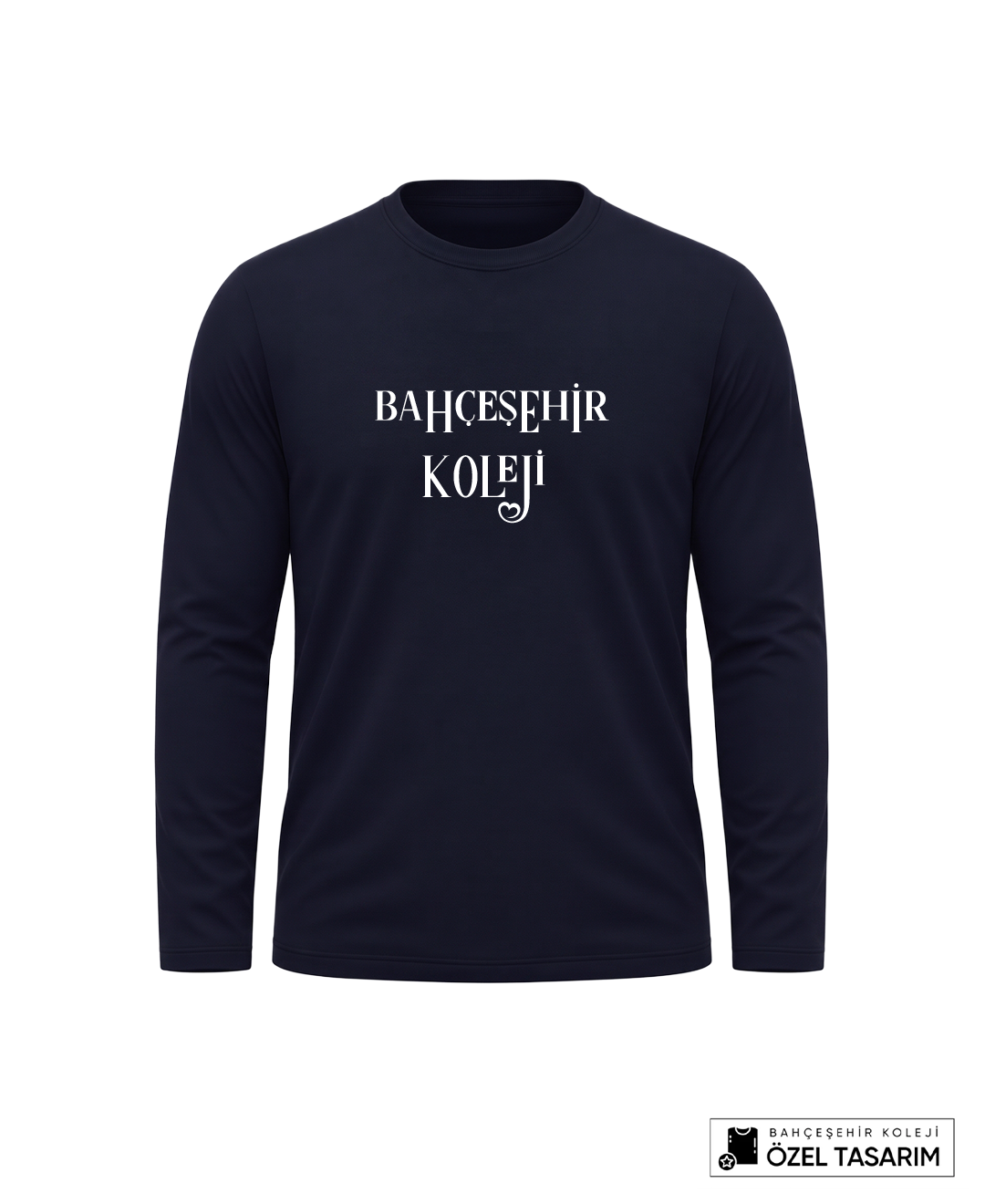 Bahçeşehir Koleji Yazı Baskılı Lacoste Kumaş Sweatshirt (Mevsimlik)