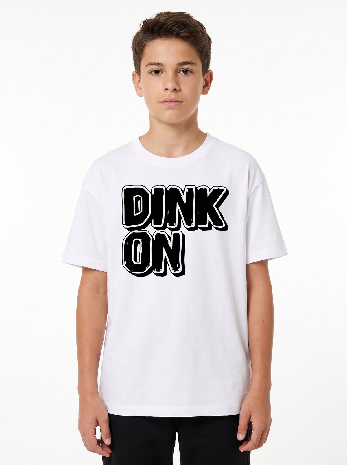 Dink On Yazı Baskılı Beyaz Tişört