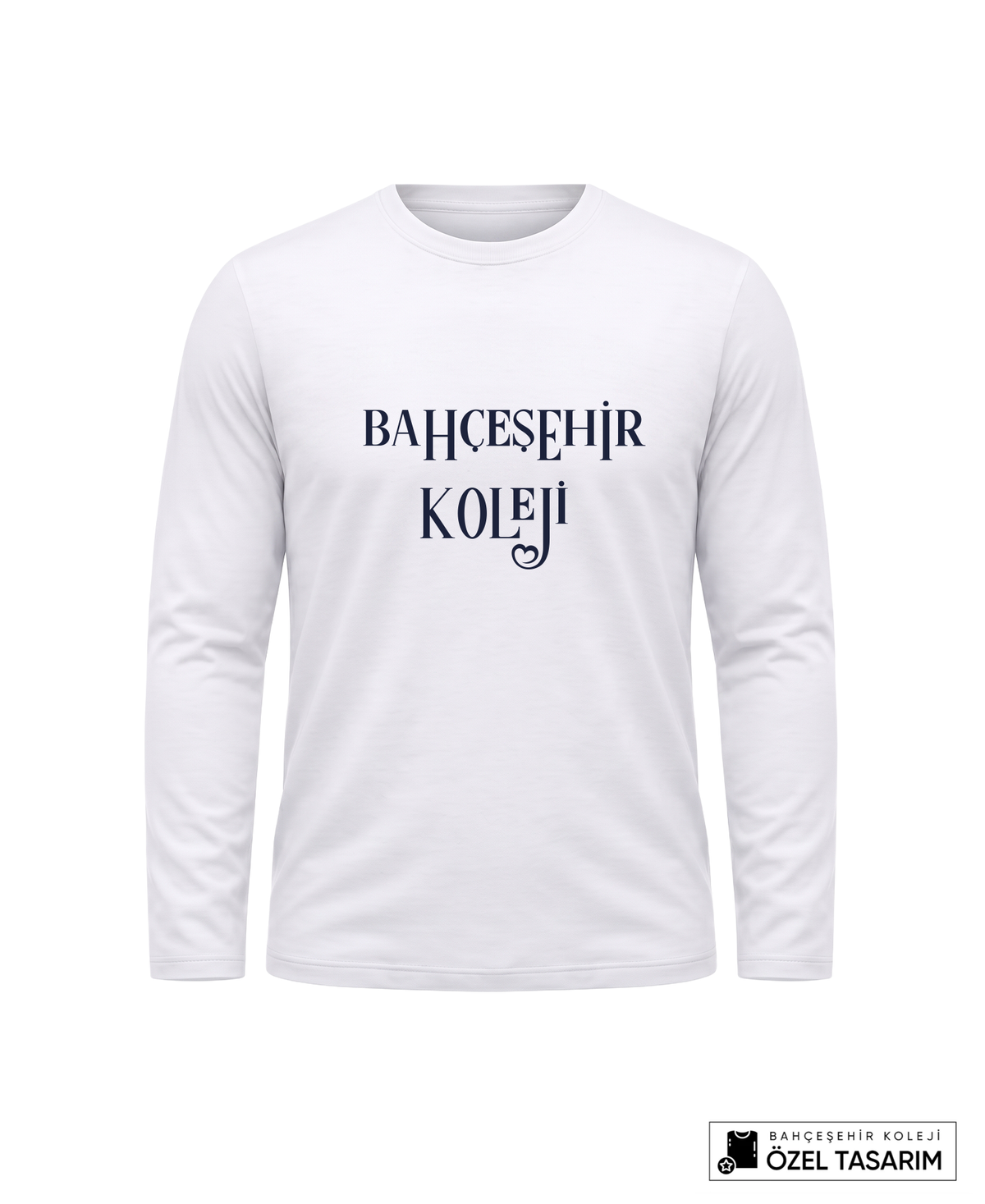 Bahçeşehir Koleji Yazı Baskılı Lacoste Kumaş Sweatshirt (Mevsimlik)