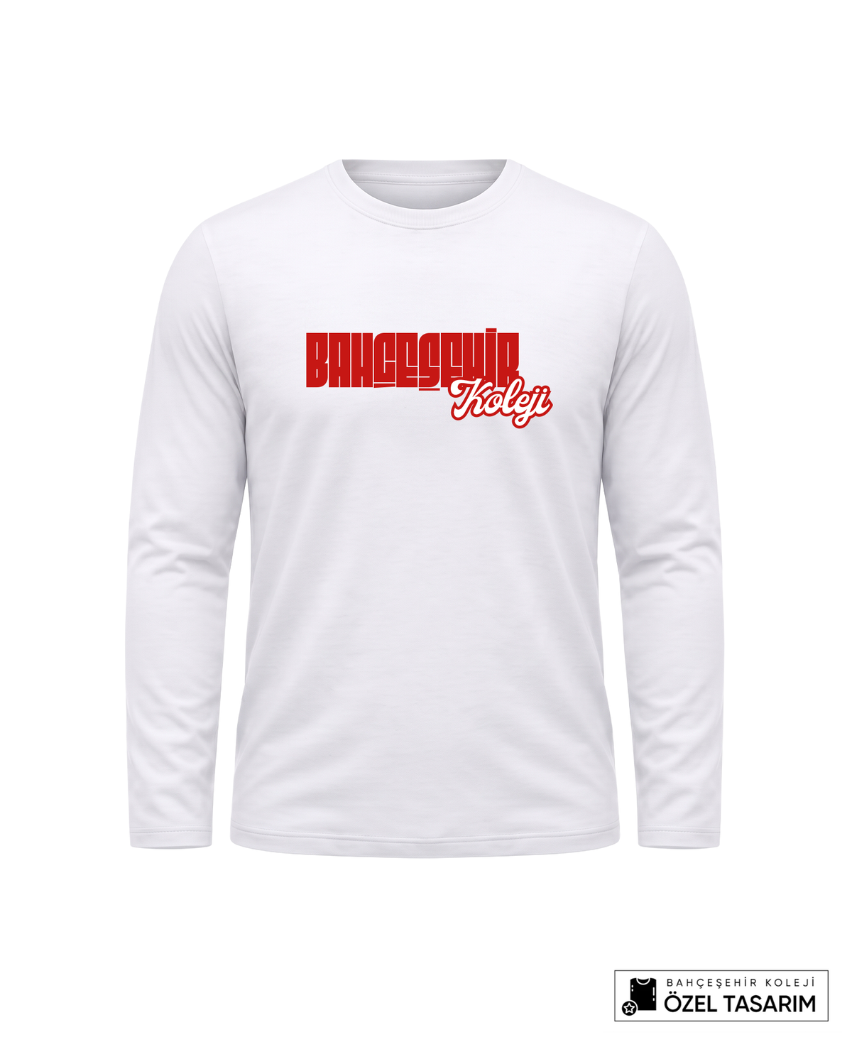 Bahçeşehir Koleji Yazı Baskılı Lacoste Kumaş Sweatshirt (Mevsimlik)