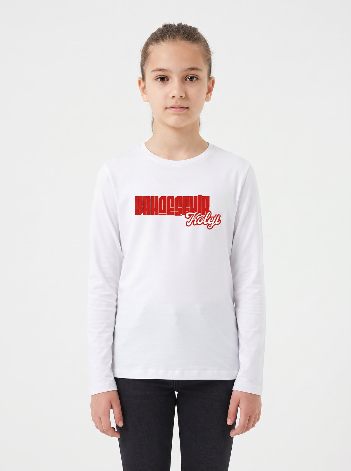 Bahçeşehir Koleji Yazı Baskılı Lacoste Kumaş Sweatshirt (Mevsimlik)